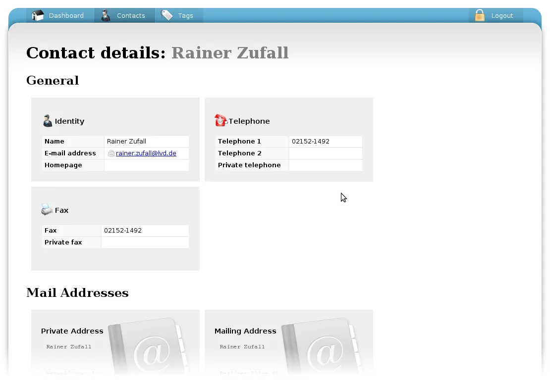 Contact illustration from Entrepreneurship Lab Screenshots.