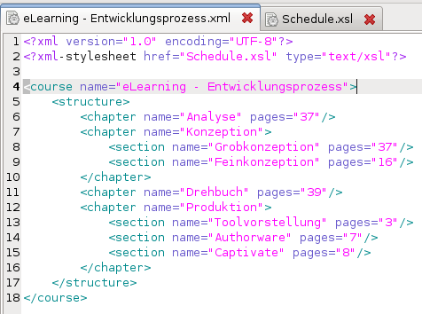 XML code